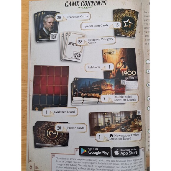 Chronicles of Crime The Millennium Series 1900 Strategic Game COMPLETE - Picture 4 of 11